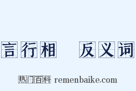 言行相詭反义词是什么意思的图片